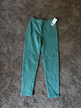 NWT Tea Collection Girls Moto Leggings Size 10
